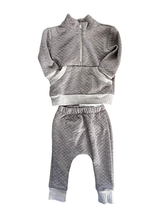 Quilted sweat set